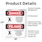 Signmission 24 in H x 18 in W, Vinyl Decal, Rectangle, Confined Space Do Not Enter Bilingual OS-2PACK-DS-D-1824-VS-1083 - alternate 3